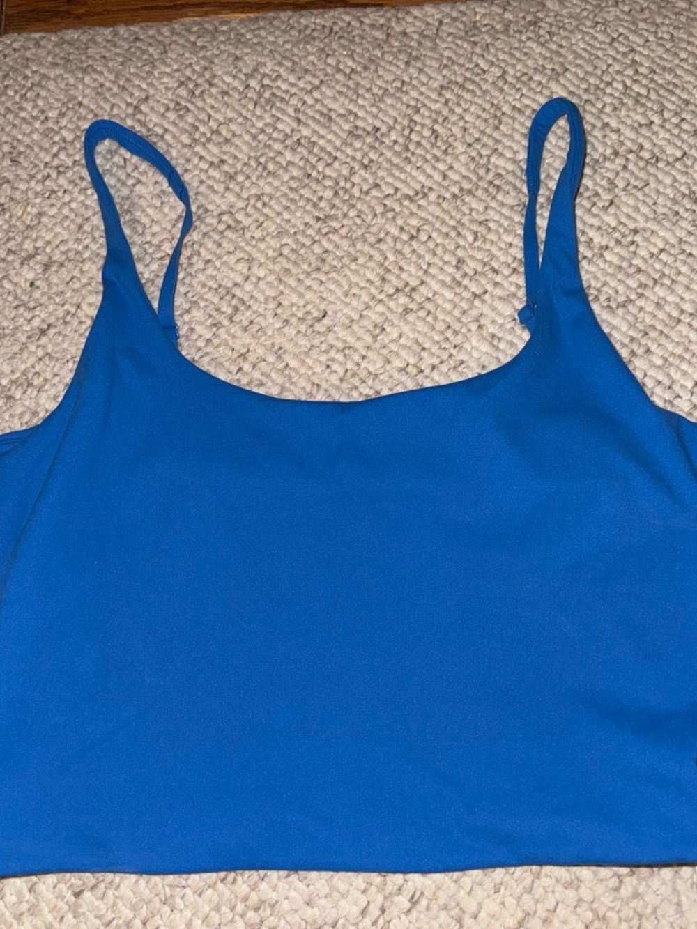 Blue Athleta  BodyMove Cropped Cami Tank